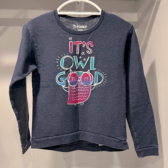Hanes “It’s OWL Good” Sweatshirt - Picture 1 of 7